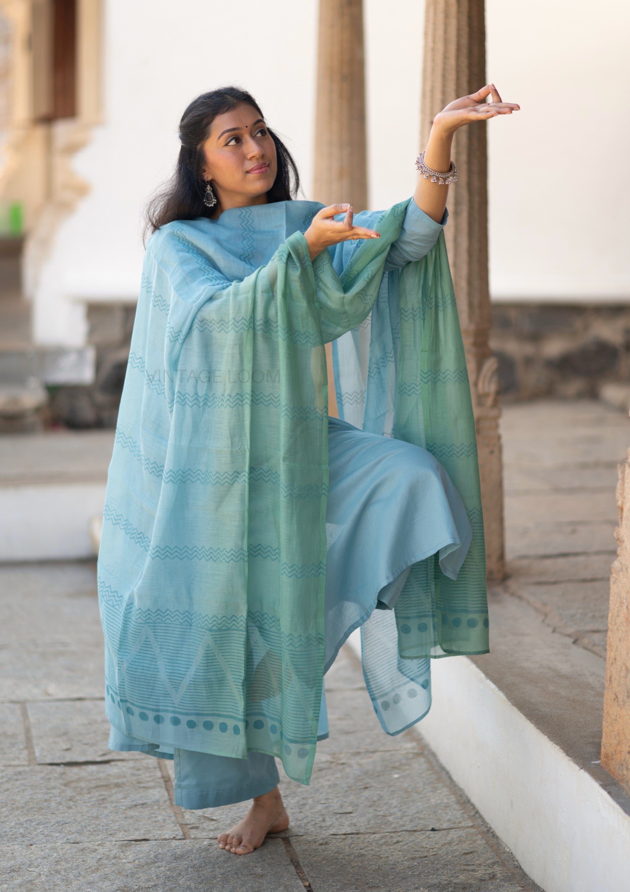 Turquoise Suit Set