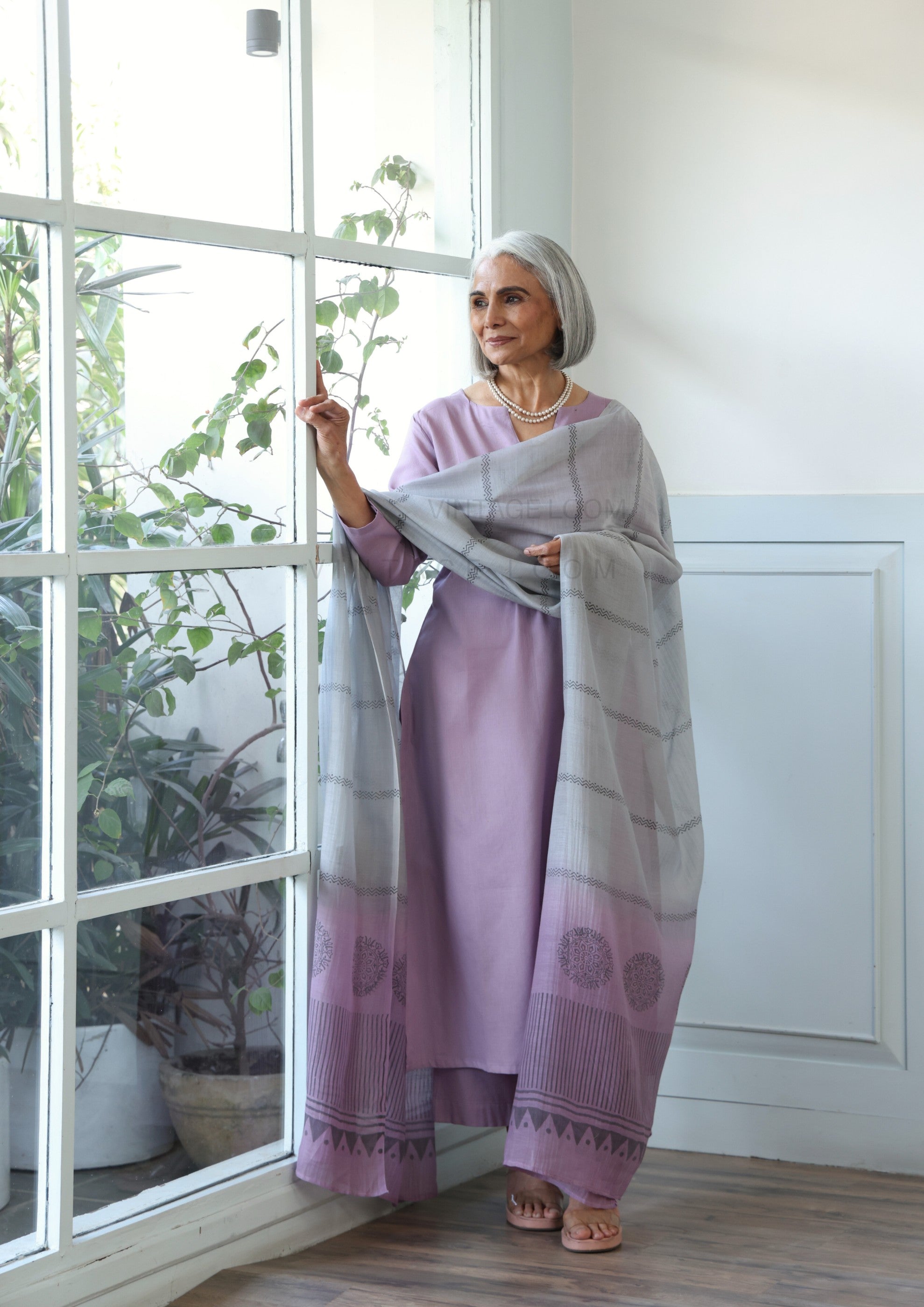 Lilac Dream Pure Cotton Suit Set