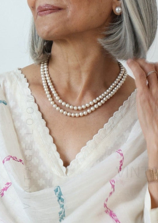 Ivory Pure Cotton Suit Set