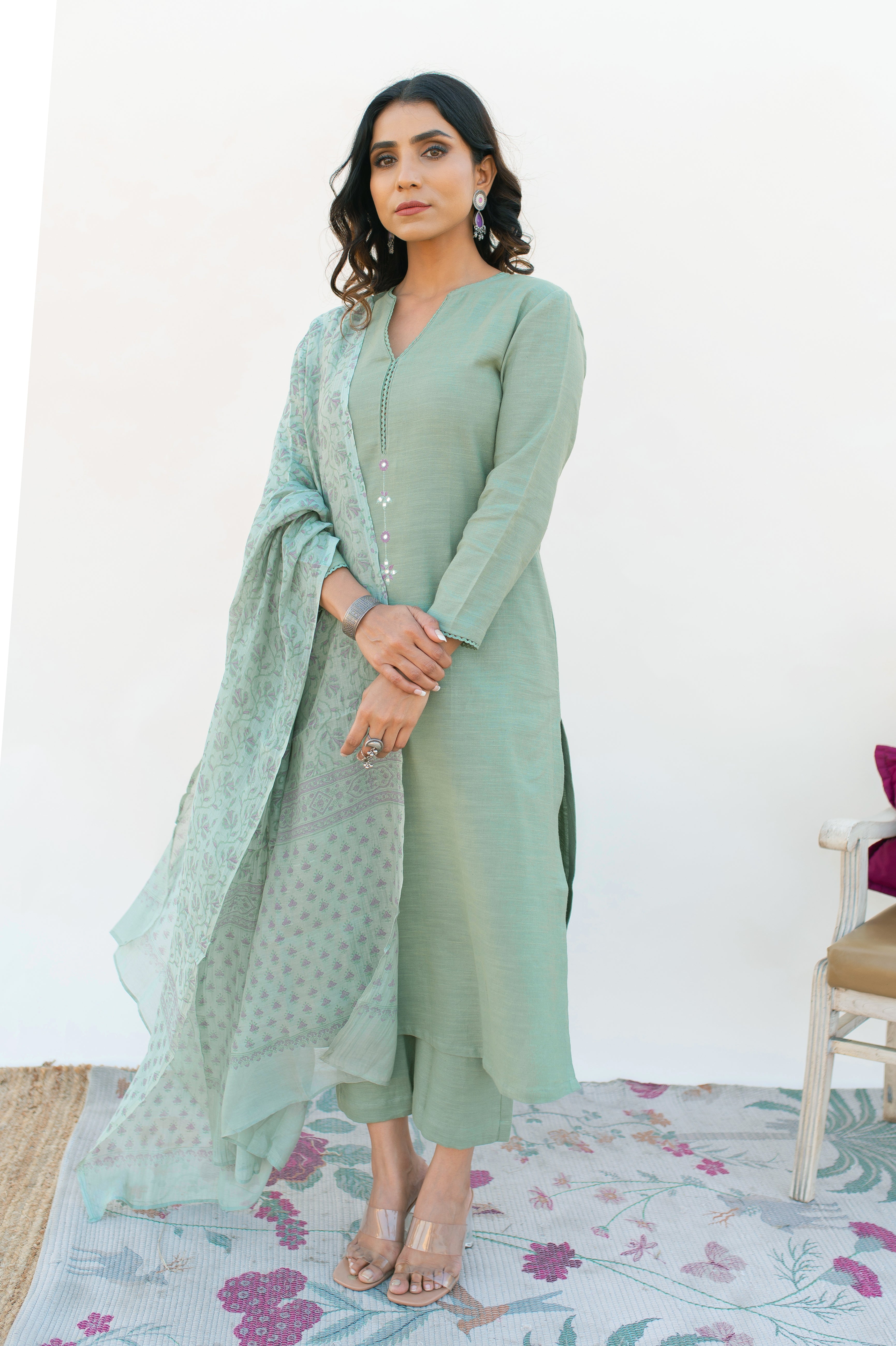 Rosemary green Suit Set