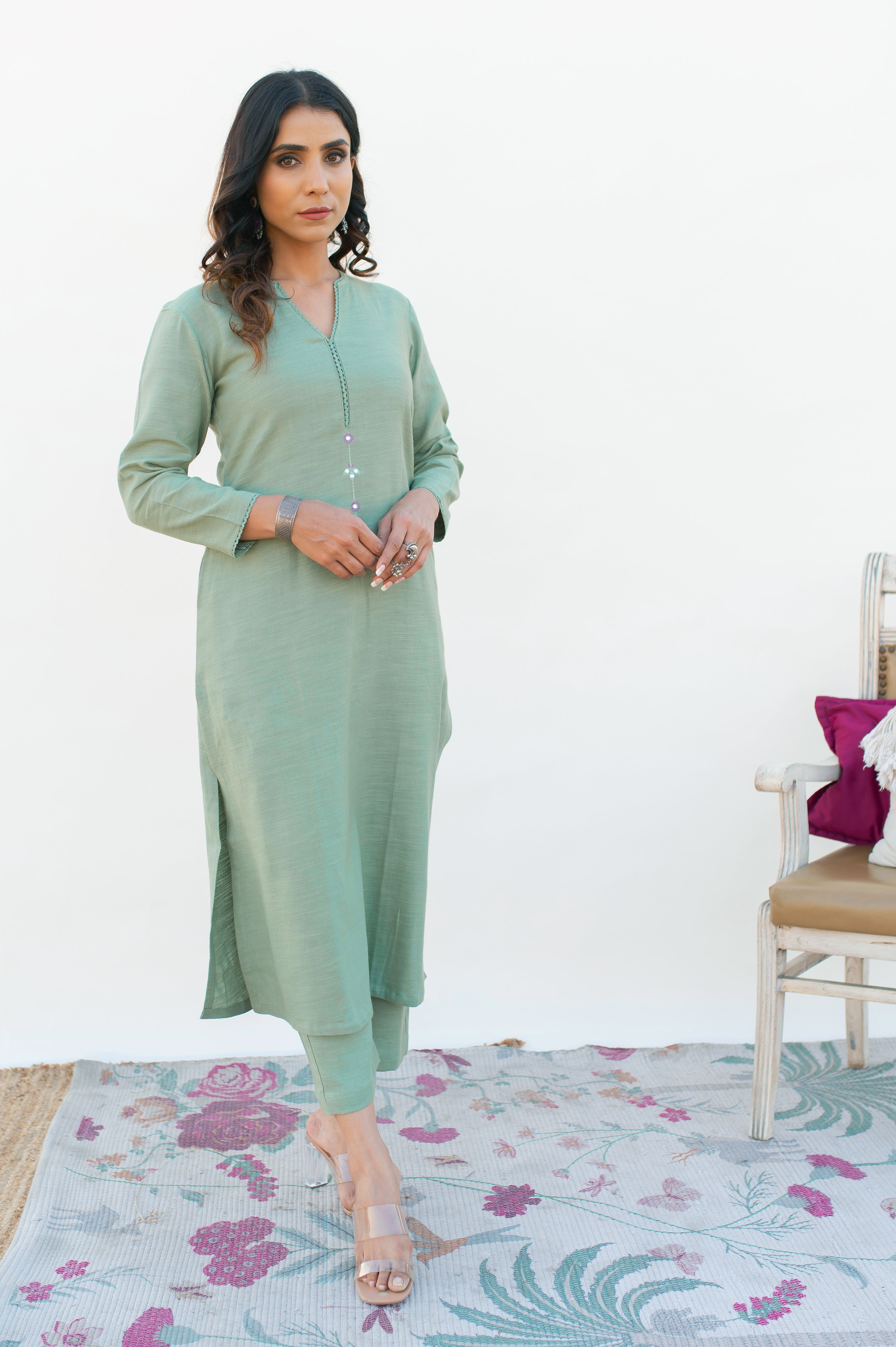 Rosemary green Suit Set