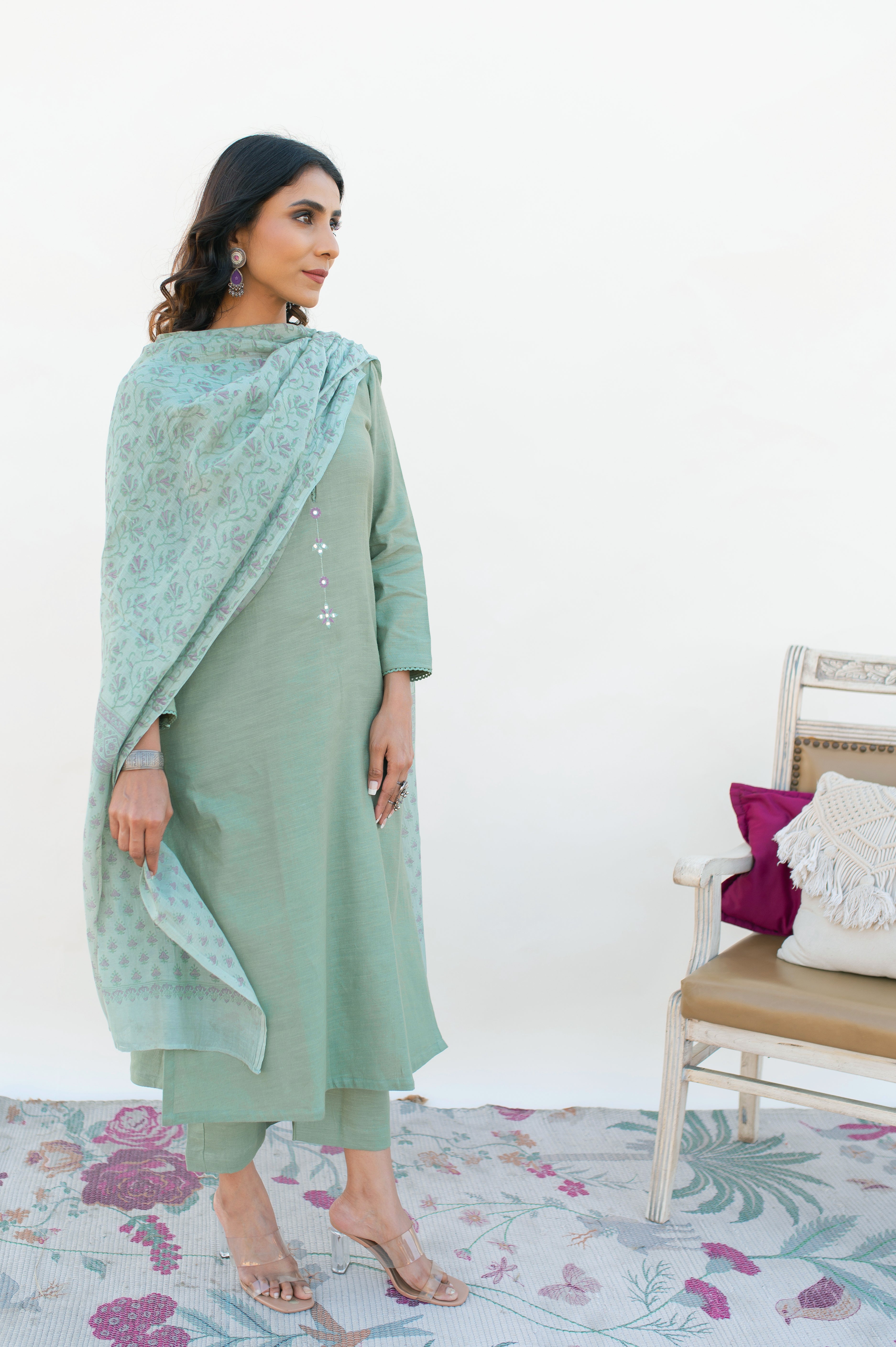 Rosemary green Suit Set