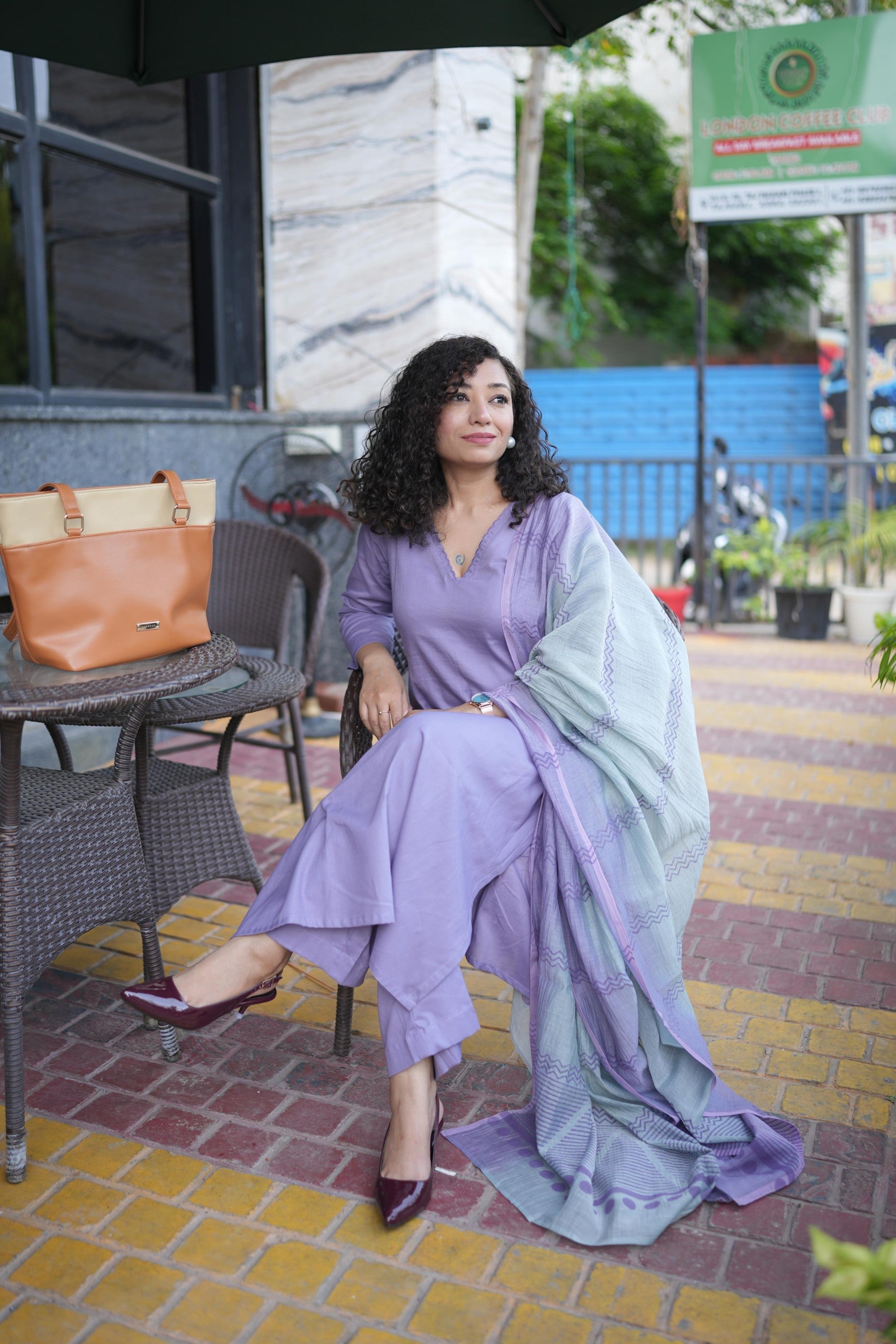 Orchid Pure Cotton Suit Set