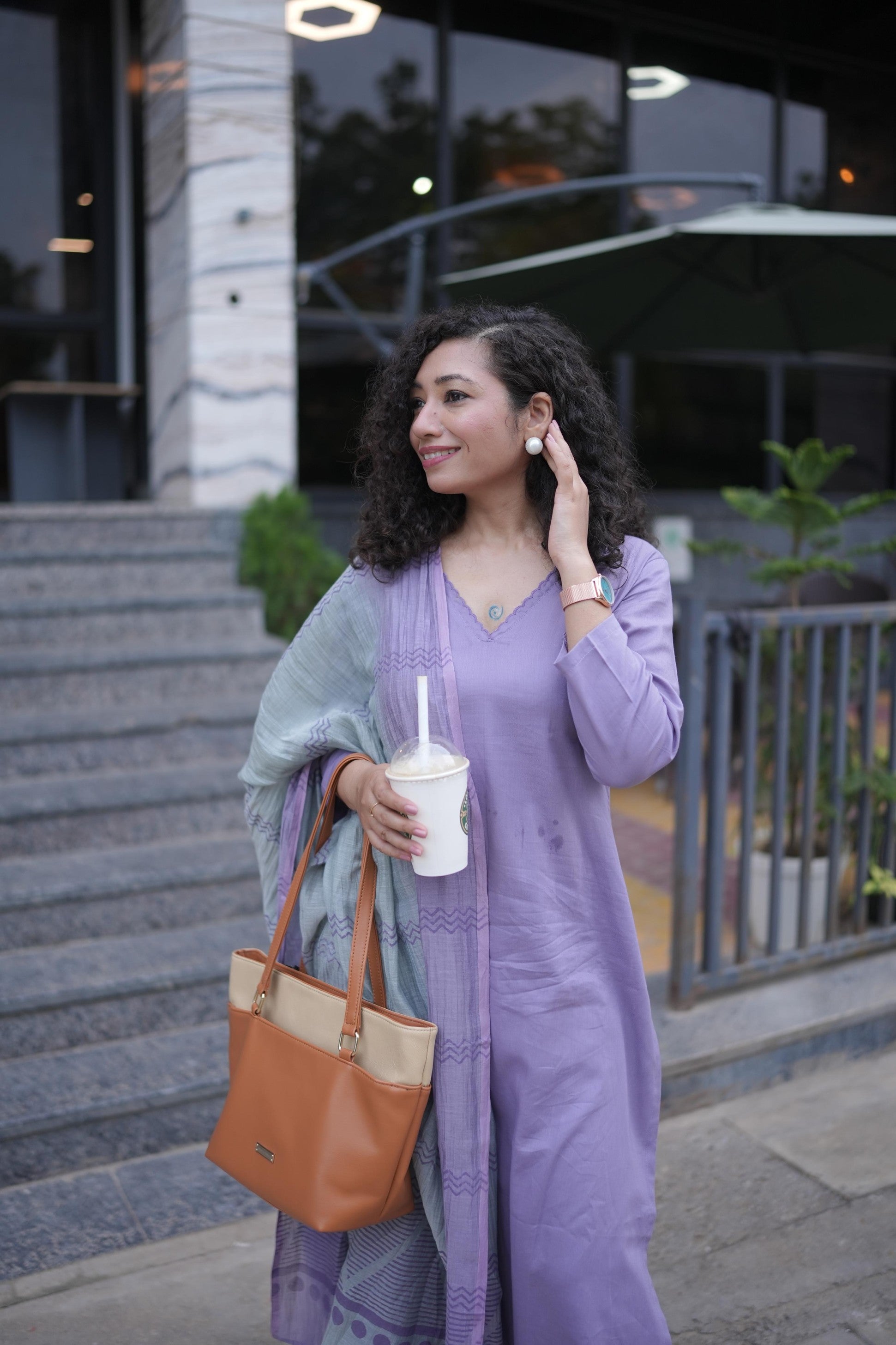 Orchid Pure Cotton Suit Set