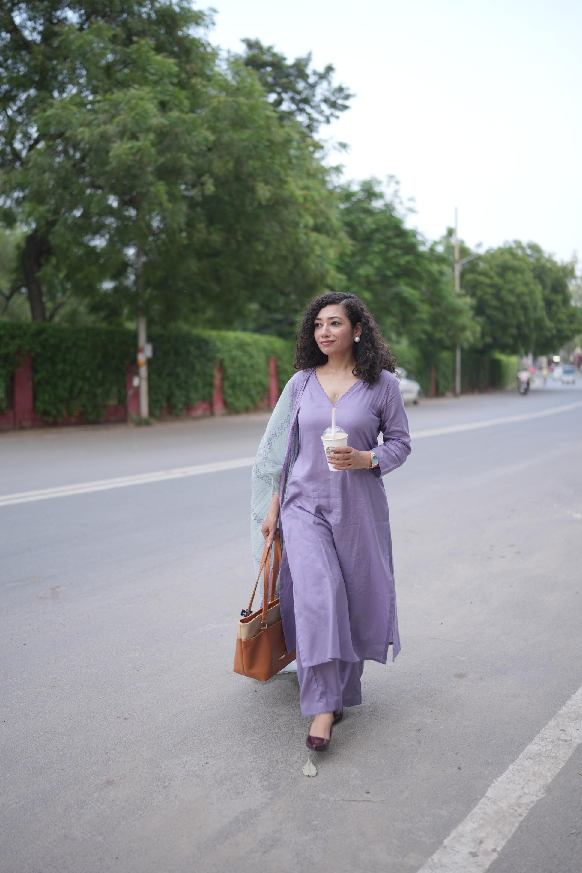 Orchid Pure Cotton Suit Set