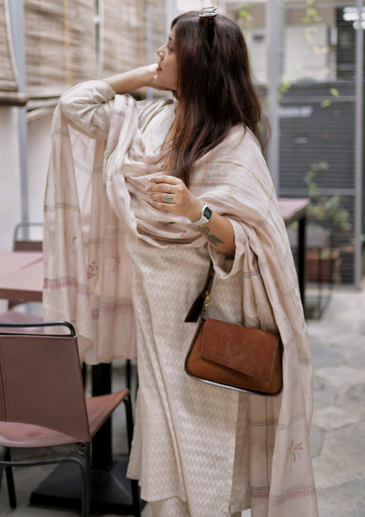 Sand Pure Cotton Suit Set