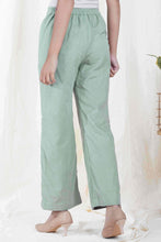 Load image into Gallery viewer, Set Of Two Mist Green Sweet Serenade Corduroy Long Coat With Corduroy Bootcut Pant
