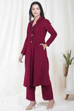 Load image into Gallery viewer, Wine red corduroy jacket
