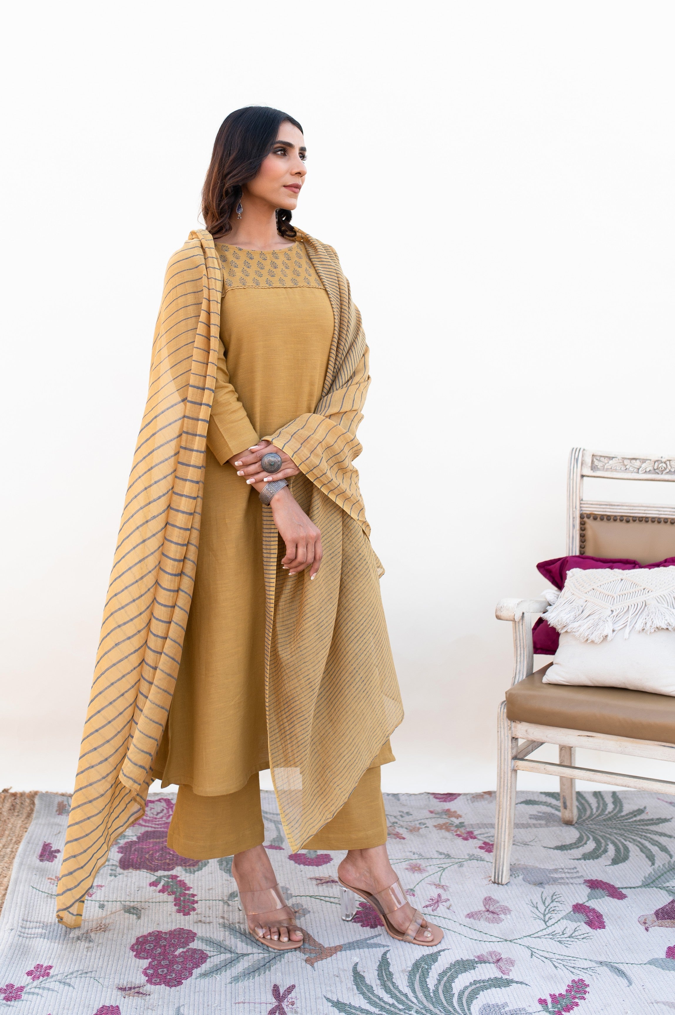 Mustard Suit Set