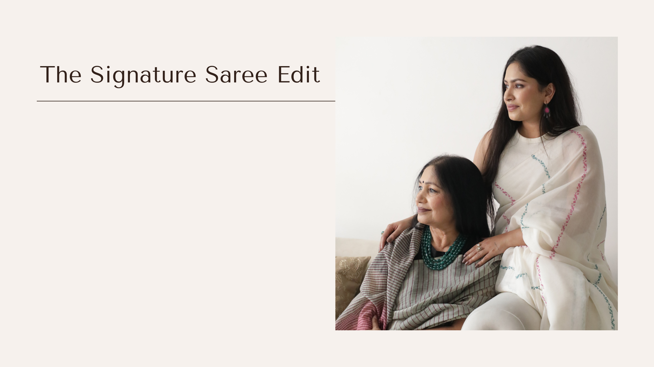 The Signature Saree Edit