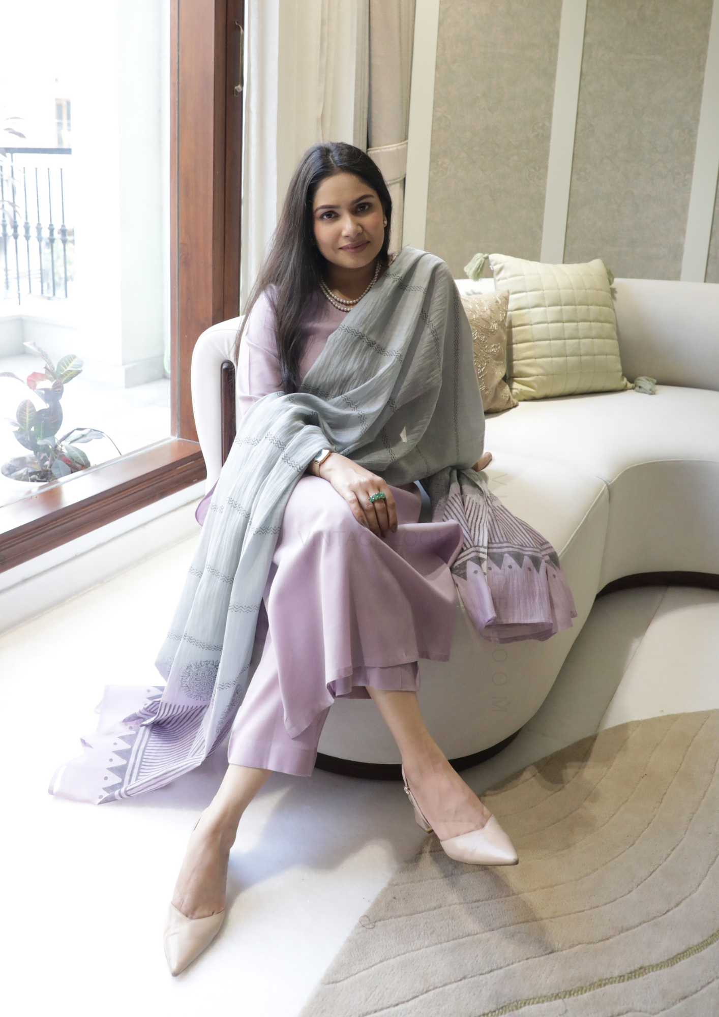 Lilac Dream Pure Cotton Suit Set