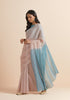 Ballerina Pink Chanderi silk Saree