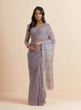 Load image into Gallery viewer, Thunder Grey Chanderi silk Saree
