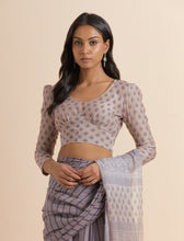 Load image into Gallery viewer, Thunder Grey Chanderi silk Saree
