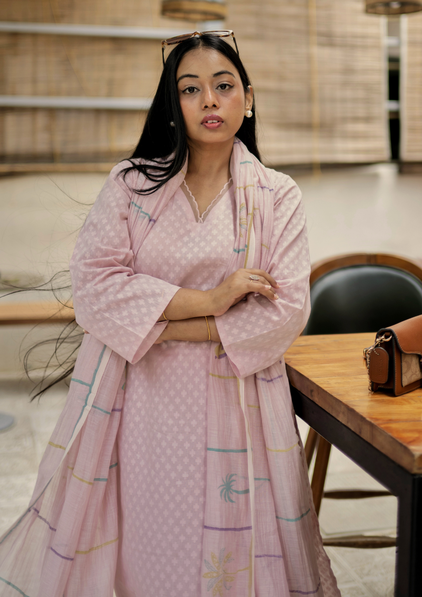 Millennial Pink Pure Cotton Suit Set
