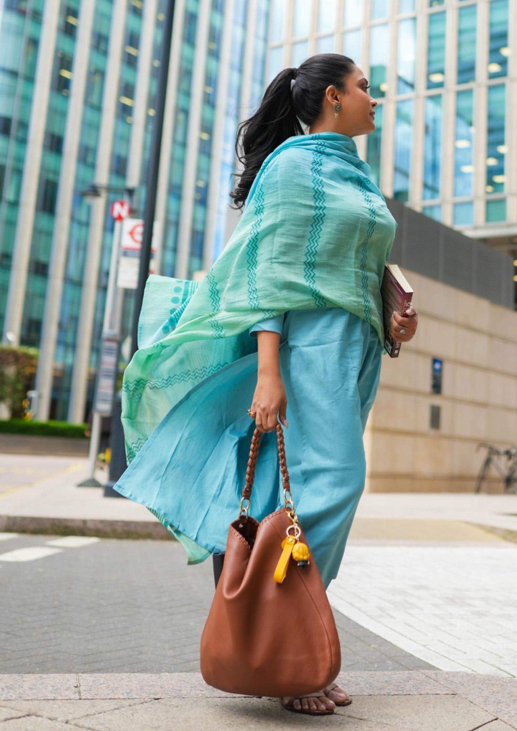 Turquoise Suit Set