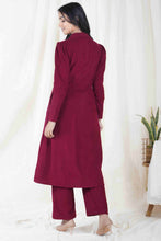 Load image into Gallery viewer, Wine red corduroy jacket