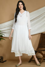Load image into Gallery viewer, White Kota Doria Kurta
