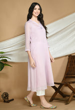 Load image into Gallery viewer, Old Rose Kota Doria Kurta.
