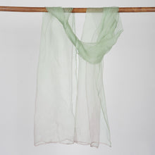 Load image into Gallery viewer, Mist Green Ombre Silk Scarf