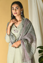 Load image into Gallery viewer, Chidiya Sand Grey Suit Set
