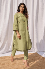 Load image into Gallery viewer, Lime Gathered Co-Ord Set
