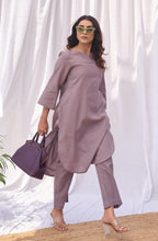 Load image into Gallery viewer, Sunset Purple Gathered Co-Ord Set
