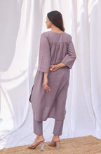 Load image into Gallery viewer, Sunset Purple Gathered Co-Ord Set
