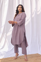 Load image into Gallery viewer, Sunset Purple Gathered Co-Ord Set
