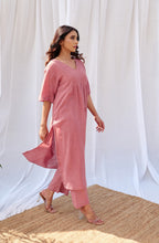 Load image into Gallery viewer, Salmon Pink  easy fit Kurta Set