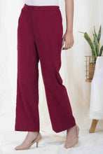 Load image into Gallery viewer, Wine Red Little Lady Pants