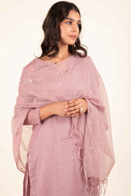 Load image into Gallery viewer, Noor Mauve Kota doria Suit Set
